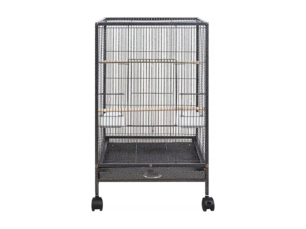 CAGE MÉTALLIQUE POUR OISEAUX EXOTIQUES VOLIÈRE POUR PERROQUETS CANARI