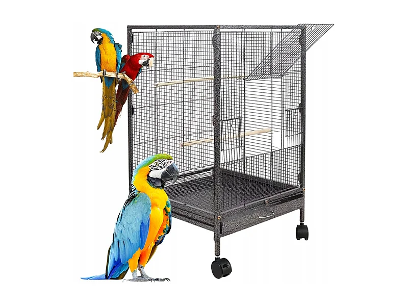 METALEN KOOI VOOR EXOTISCHE VOGELS VOLIÈRE VOOR PAPEGAAIEN KANARIEËN