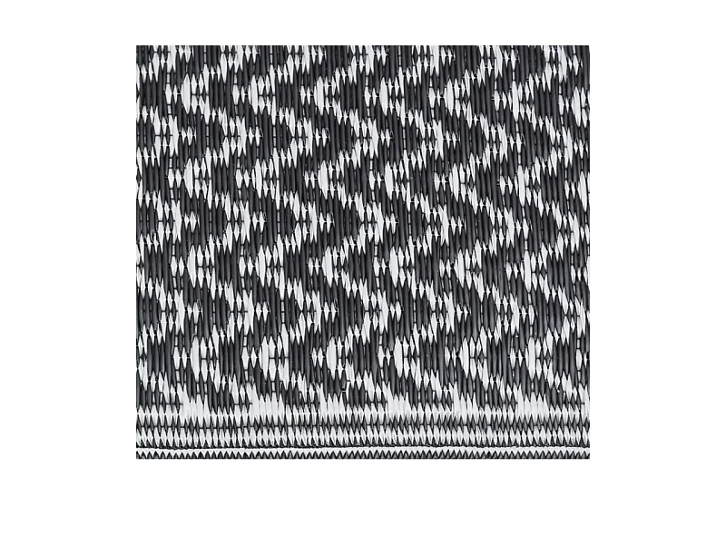 Tapis d extérieur Noir 140x200 cm PP