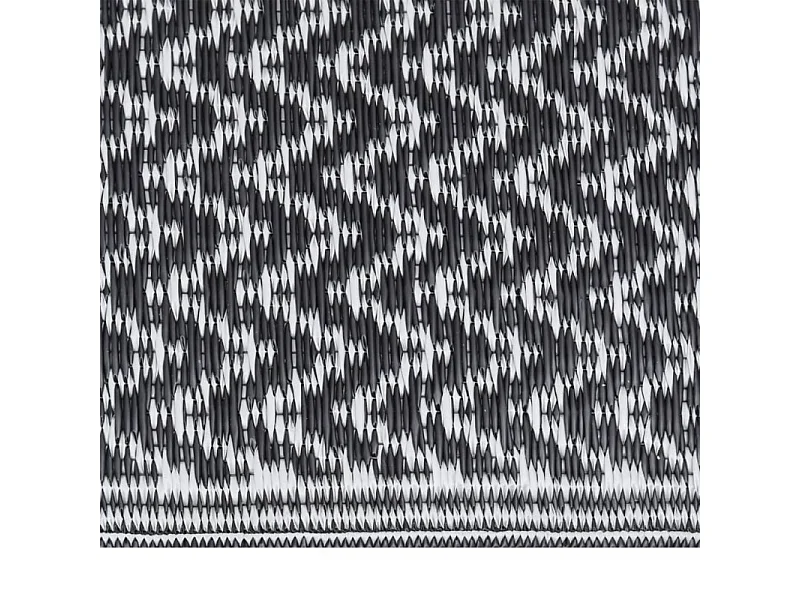 Tapis d extérieur Noir 140x200 cm PP