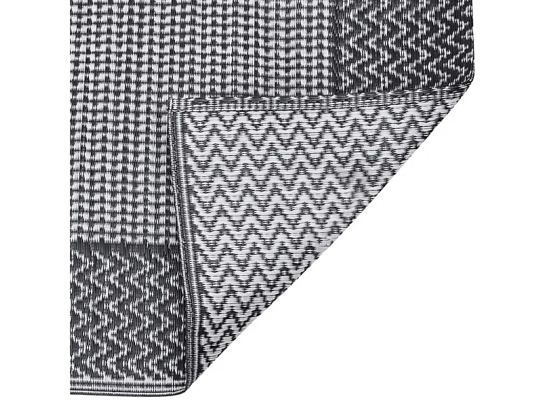 Tapis d extérieur Noir 140x200 cm PP