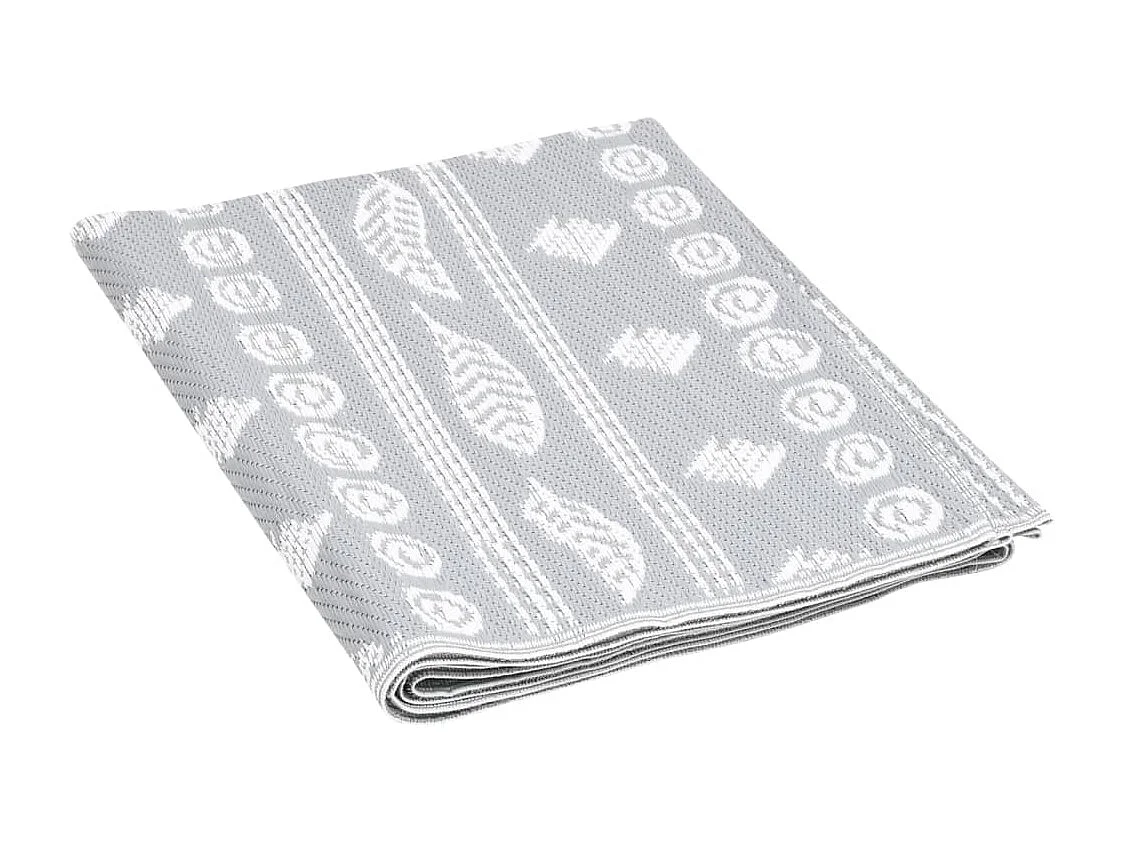 vidaXL Tapis d'extérieur Gris 140x200 cm PP