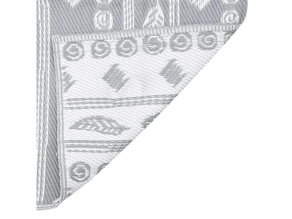 vidaXL Tapis d'extérieur Gris 140x200 cm PP