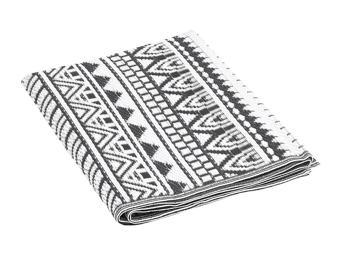 Outdoor-Teppich Schwarz 190x290 cm PP