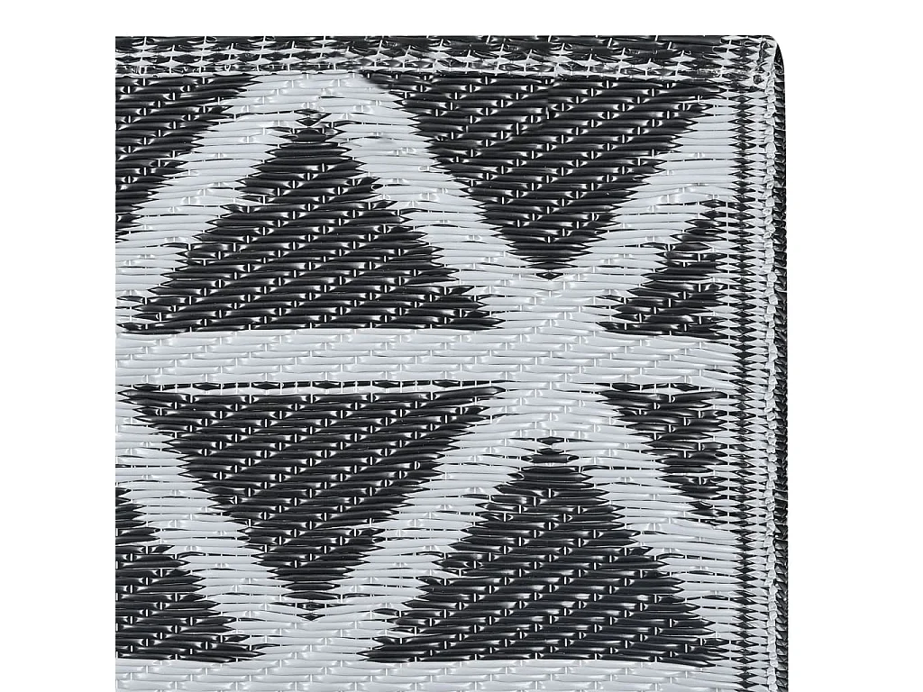 vidaXL Tapis d'extérieur Noir 80x150 cm PP