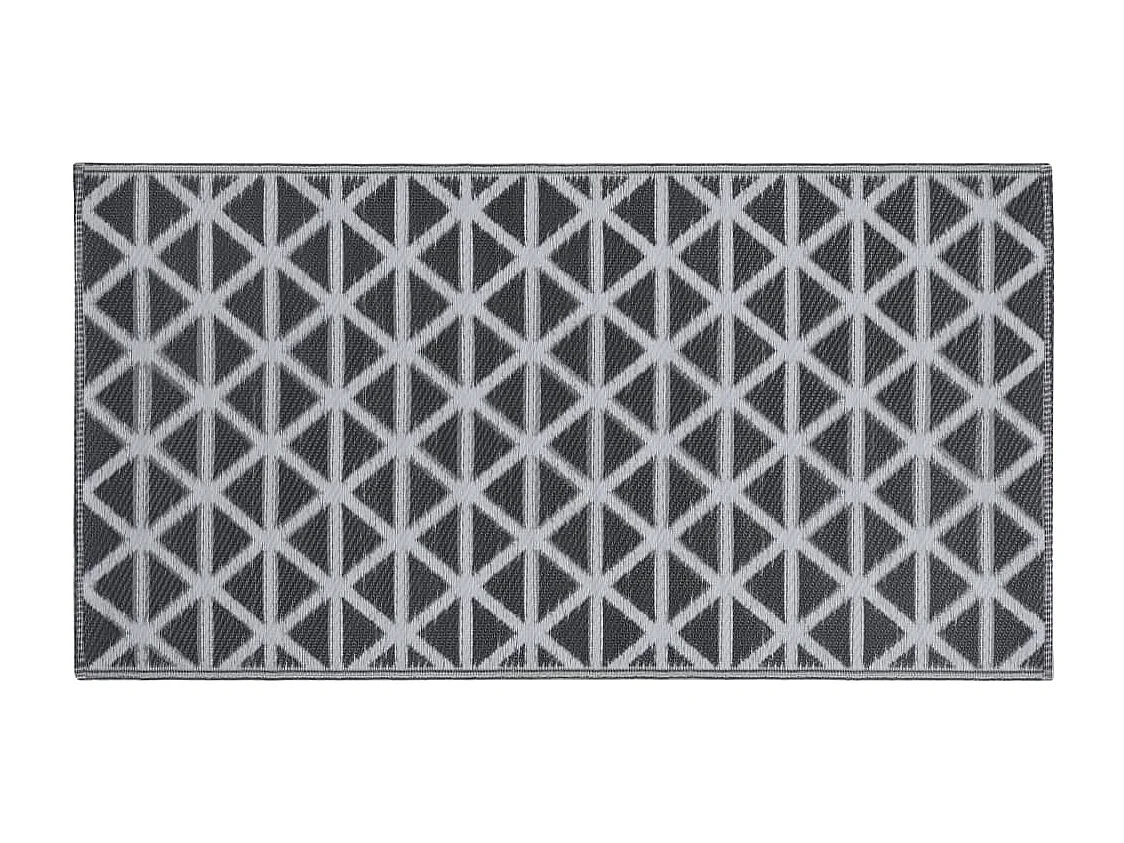 Tapete de Exterior ARAKIL 80x150 cm Preto - Estilo e Conforto para Seu Espaço