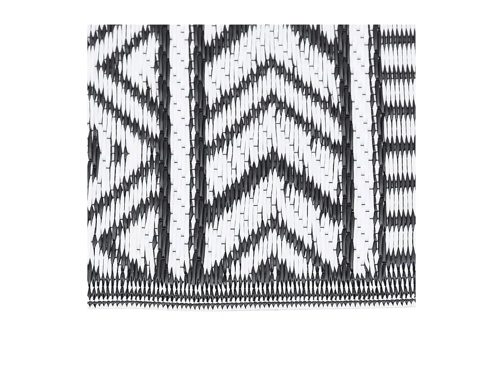 vidaXL Tapis d'extérieur Noir 80x150 cm PP