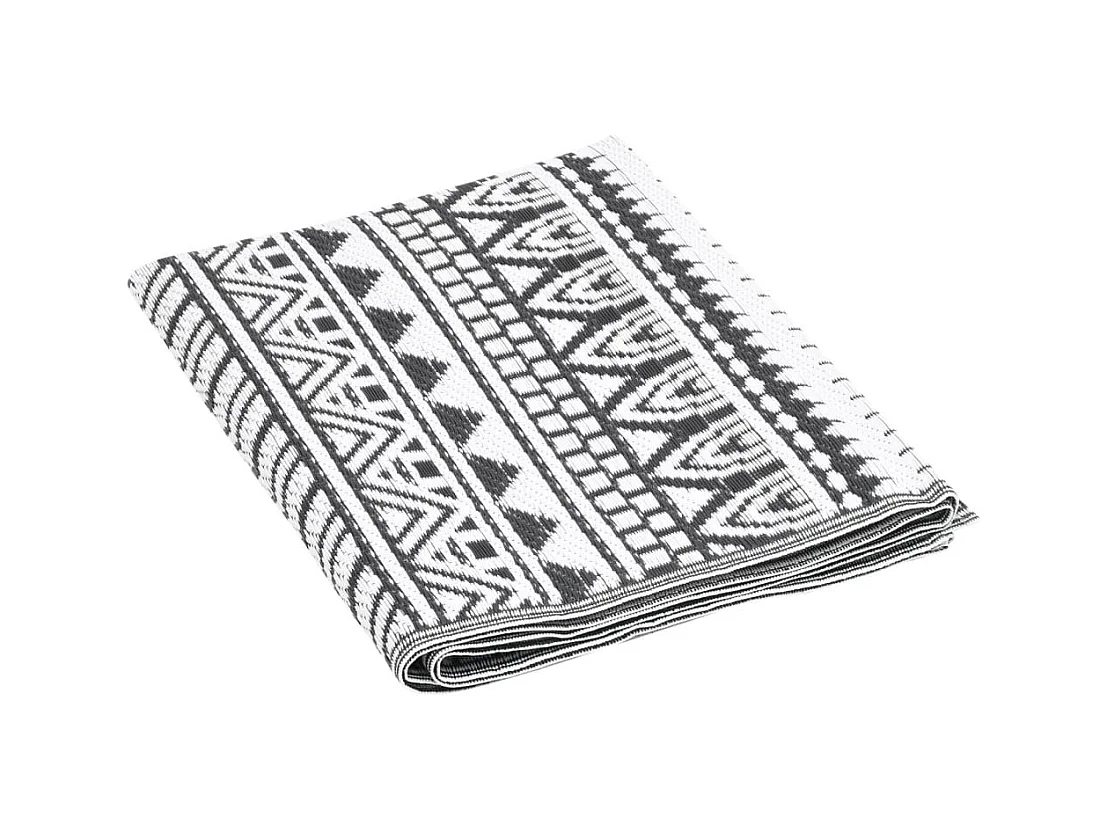 vidaXL Tapis d'extérieur Noir 80x150 cm PP