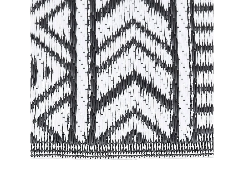 Tapete de Exterior ARAKIL 80x150 cm Preto para Ambientes Aconchegantes