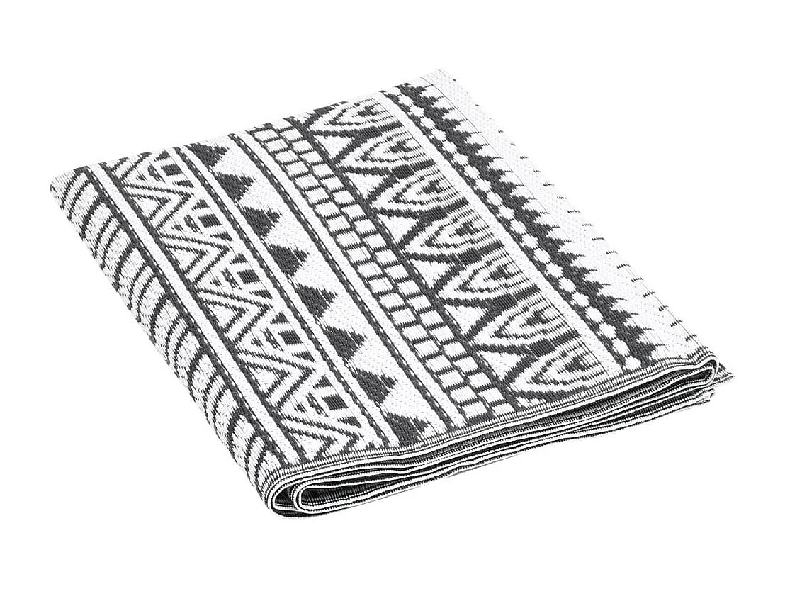 Tapete de Exterior ARAKIL 80x150 cm Preto para Ambientes Aconchegantes