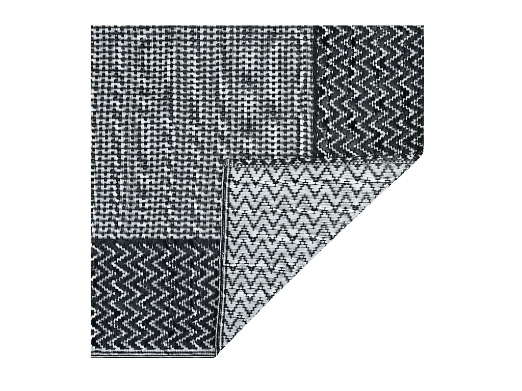 Outdoor-Teppich Grau 120x180 cm PP