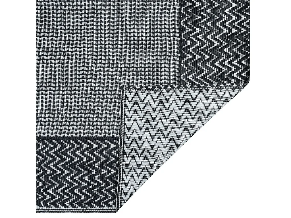 Tapete de Exterior ARAKIL 120x180 cm em Cinzento Moderno