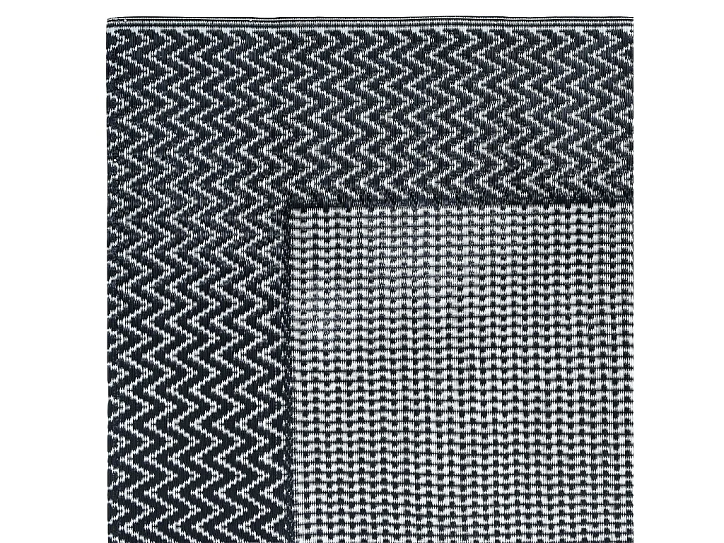 Tapete de Exterior ARAKIL 120x180 cm em Cinzento Moderno