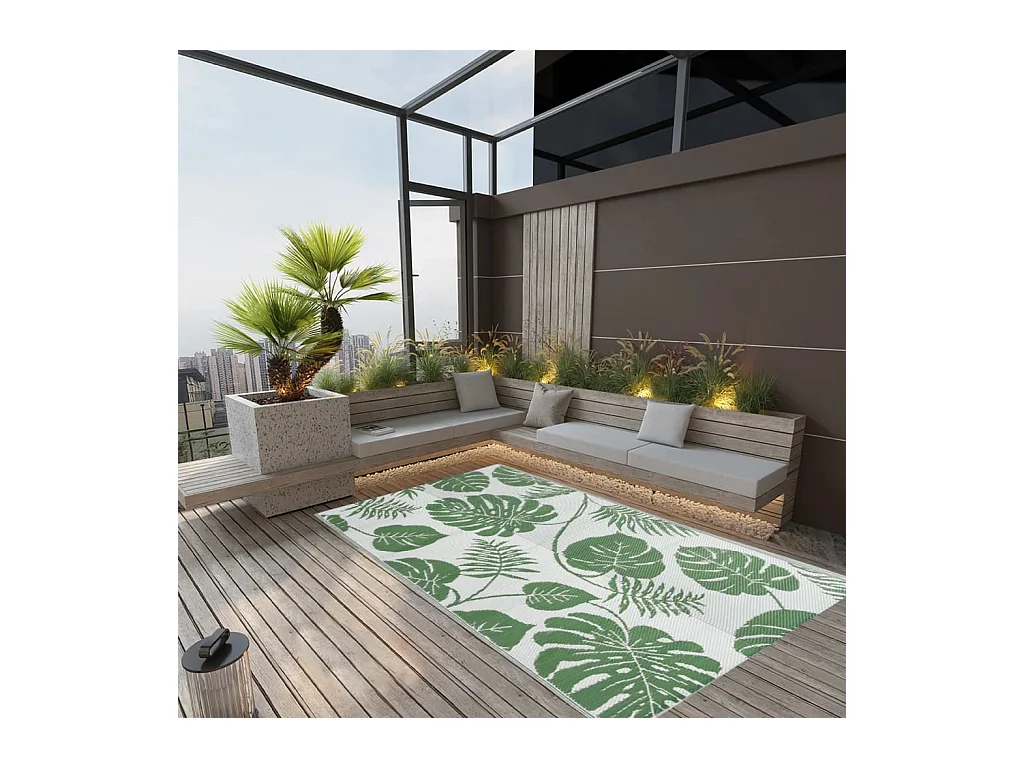 Tapis d extérieur ARAKIL Vert 120x180 cm PP