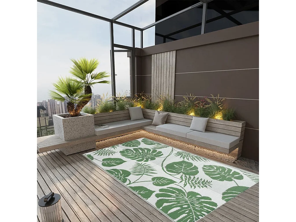 Tapis d extérieur ARAKIL Vert 120x180 cm PP