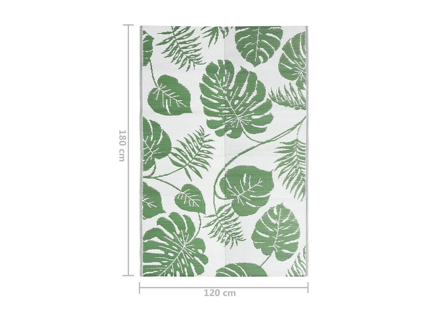 Tapis d extérieur ARAKIL Vert 120x180 cm PP