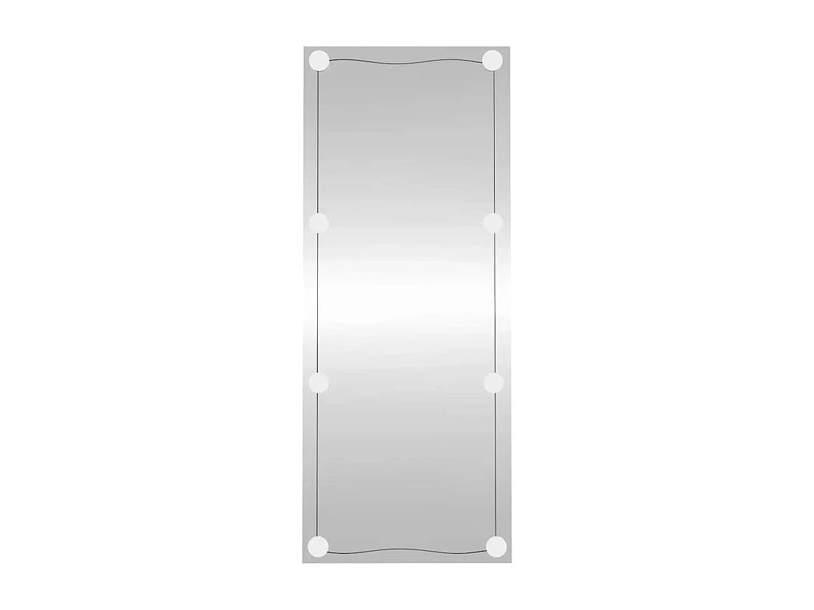 Miroir mural avec lumières LED 40x100 cm verre rectangulaire
