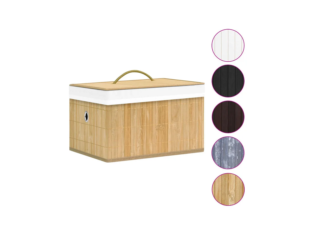 Bambus-Aufbewahrungsboxen 4 Stk.