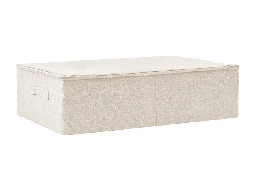 Boîte de rangement Tissu 70x40x18 cm Crème