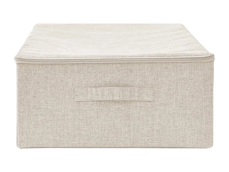 Boîte de rangement Tissu 70x40x18 cm Crème