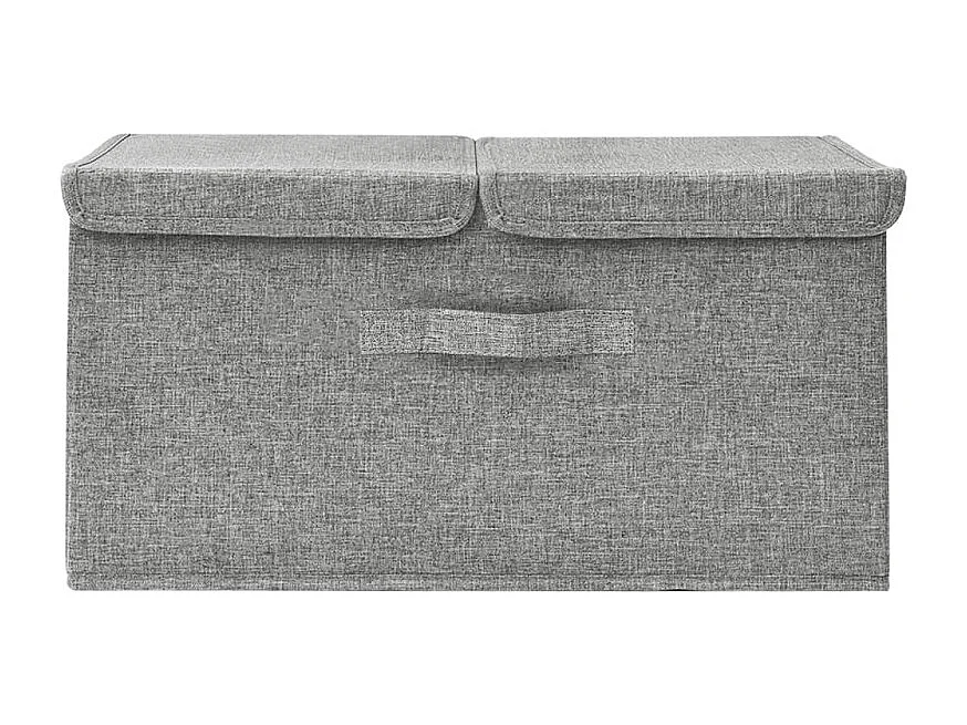 Aufbewahrungsbox Stoff 50x30x25 cm Grau