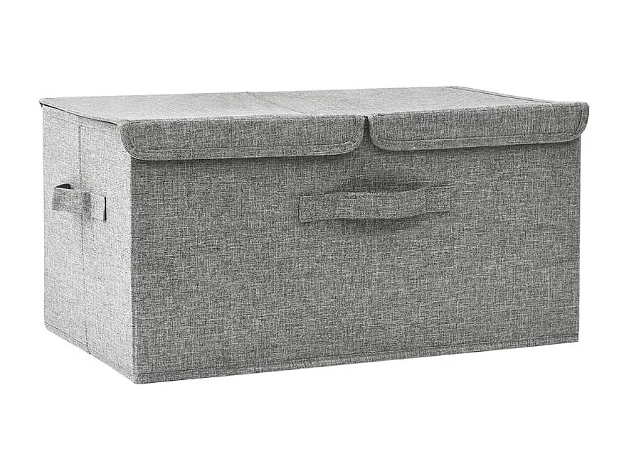 Aufbewahrungsbox Stoff 50x30x25 cm Grau
