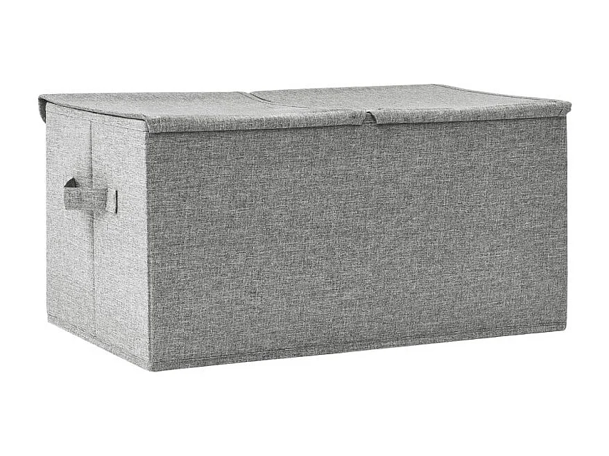 Aufbewahrungsbox Stoff 50x30x25 cm Grau