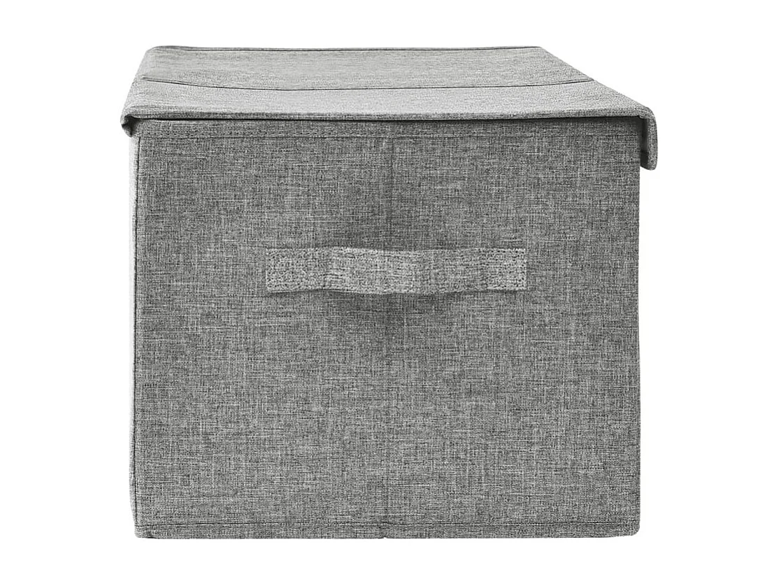 Aufbewahrungsbox Stoff 50x30x25 cm Grau