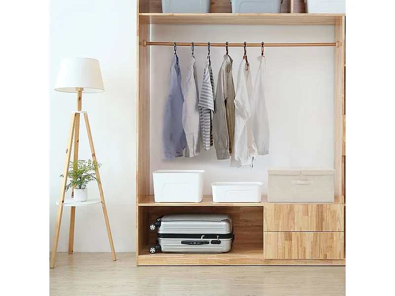 Aufbewahrungsbox Stoff 50x30x25 cm Creme