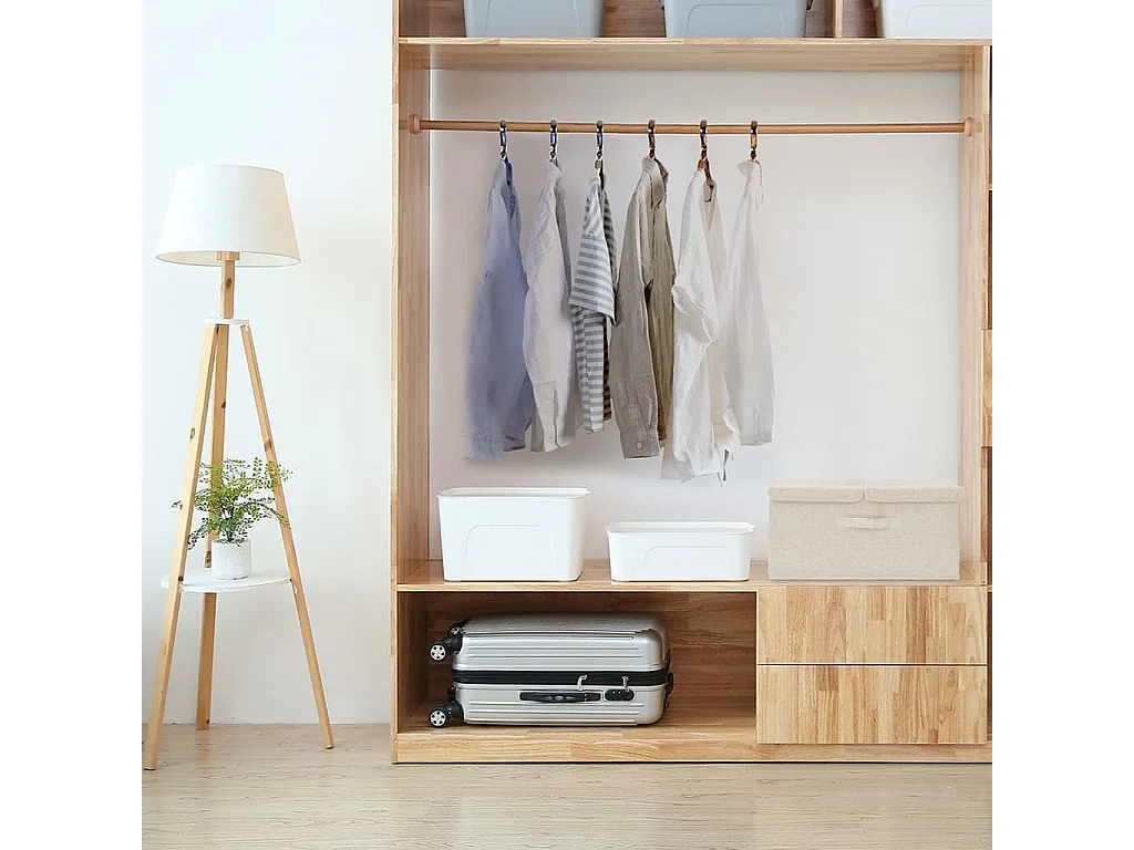 Aufbewahrungsbox Stoff 50x30x25 cm Creme