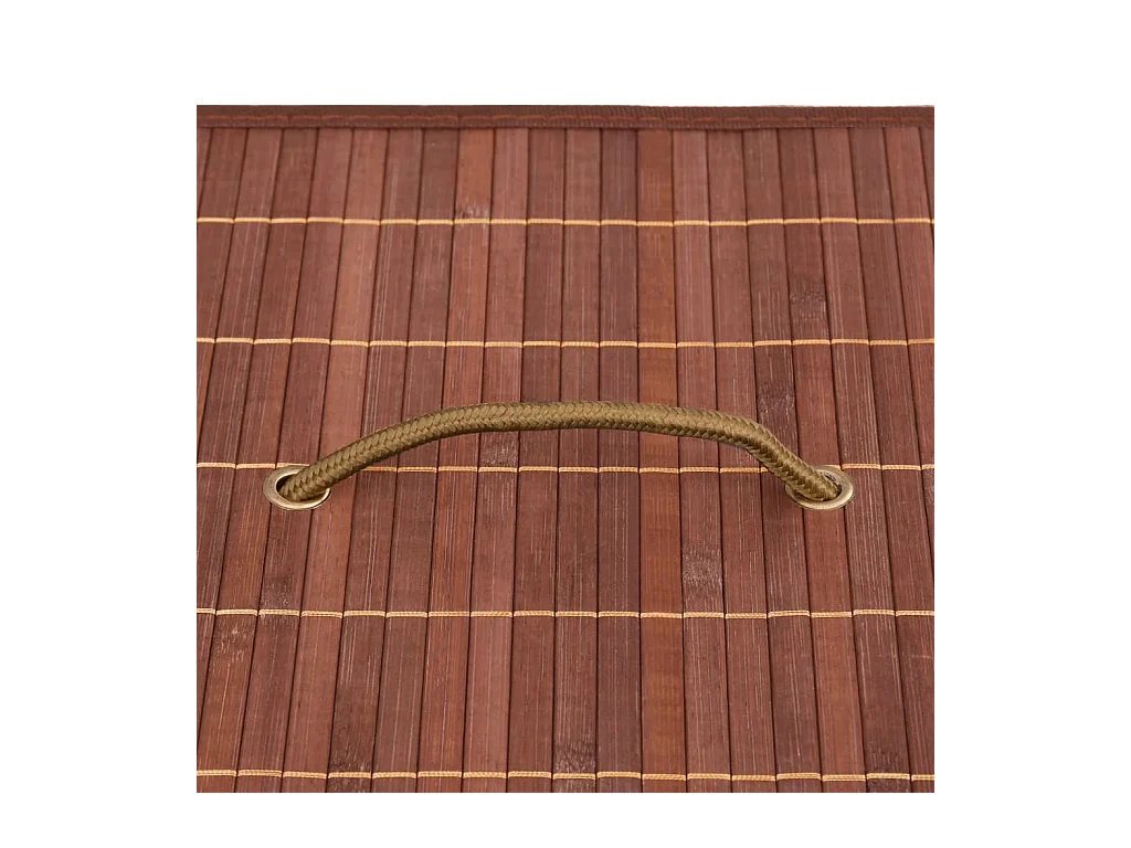 Boîtes de rangement en bambou 4 pcs Marron