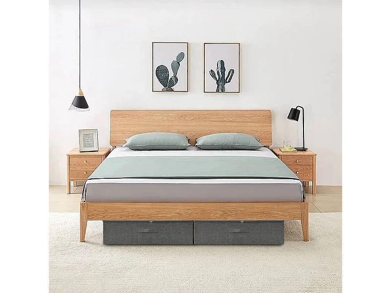 Boîtes de rangement 2 pcs Tissu 70x40x18 cm Anthracite