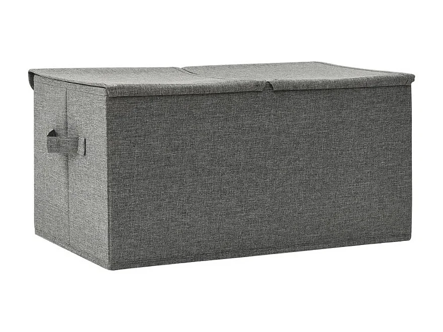 Aufbewahrungsbox Stoff 50x30x25 cm Anthrazit