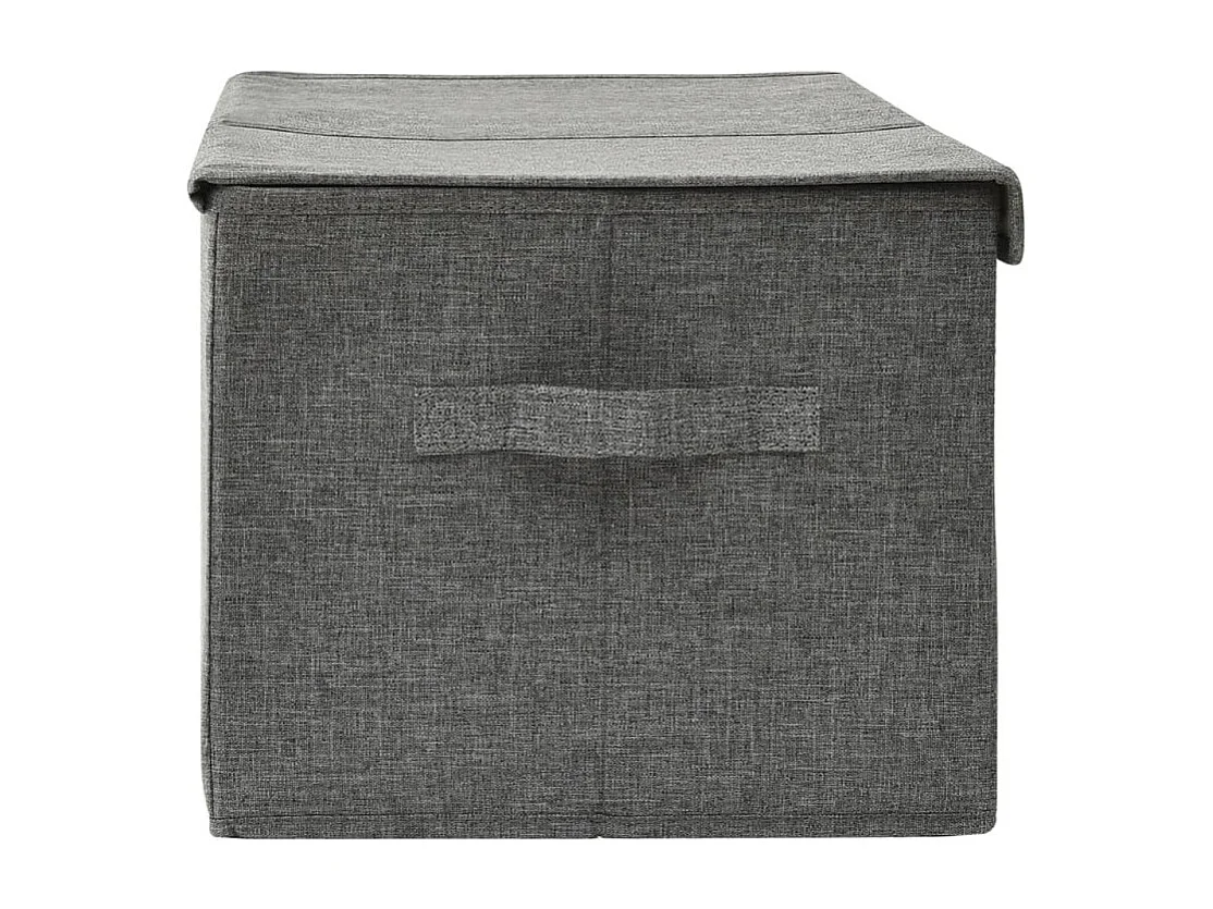 Aufbewahrungsbox Stoff 50x30x25 cm Anthrazit