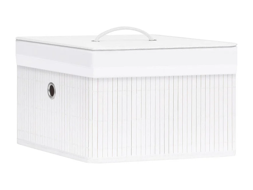 Bambus Aufbewahrungsboxen 4 Stk. Weiß