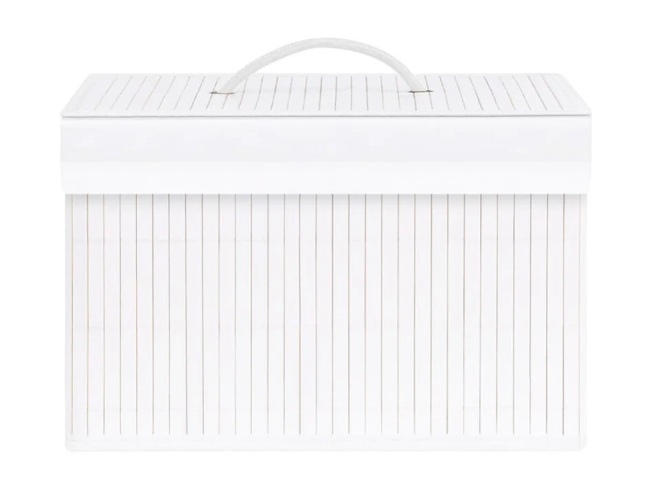 Bambus Aufbewahrungsboxen 4 Stk. Weiß