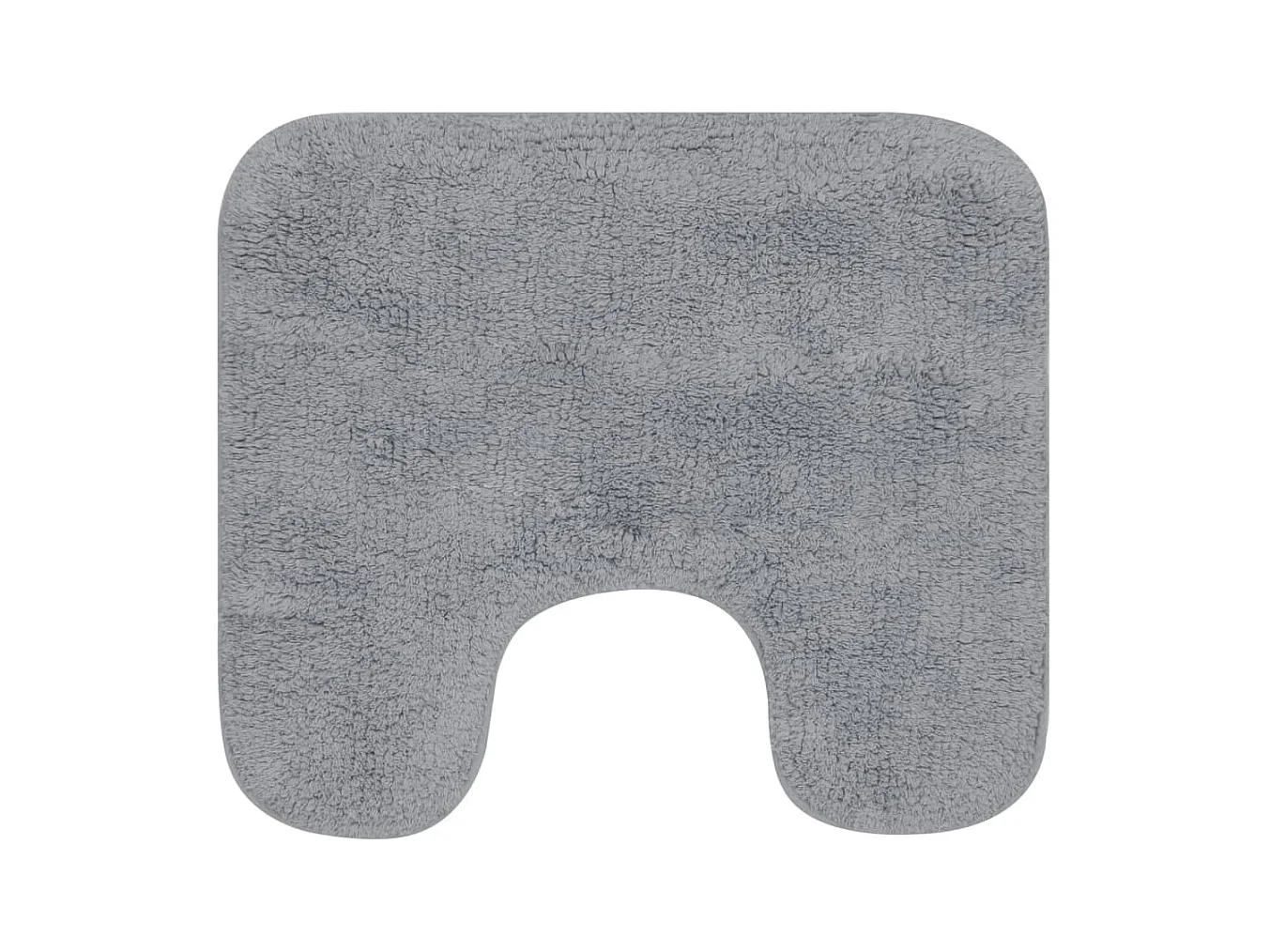 Tapis de salle de bain 2 pcs Tissu Gris