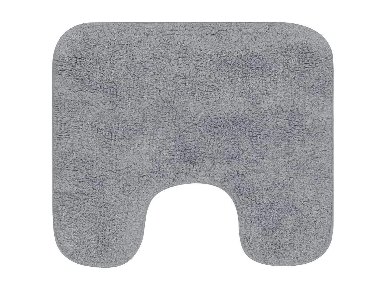 Tapis de salle de bain 2 pcs Tissu Gris