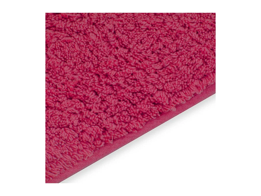Badematten-Set 2-tlg. Stoff Fuchsia