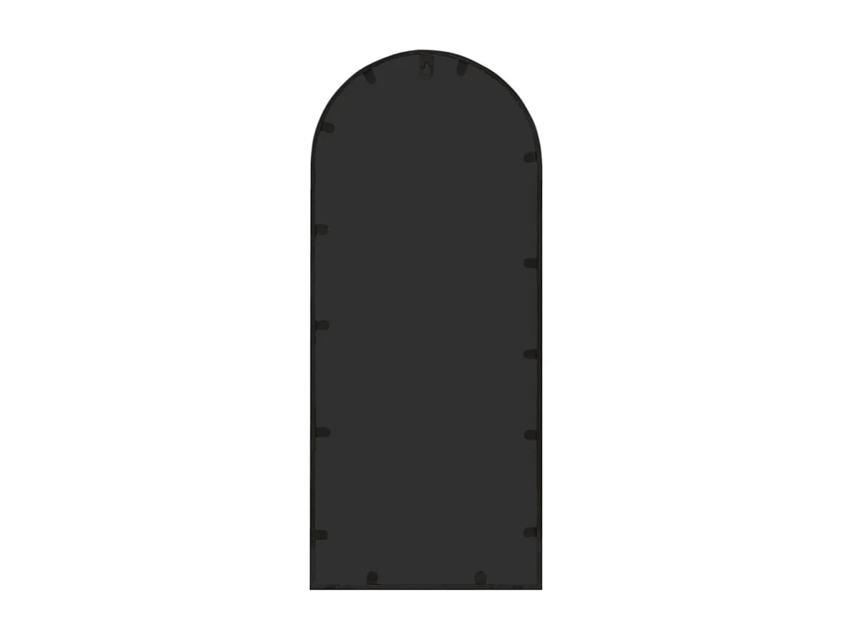 Gartenspiegel Schwarz 100x45 cm Eisen