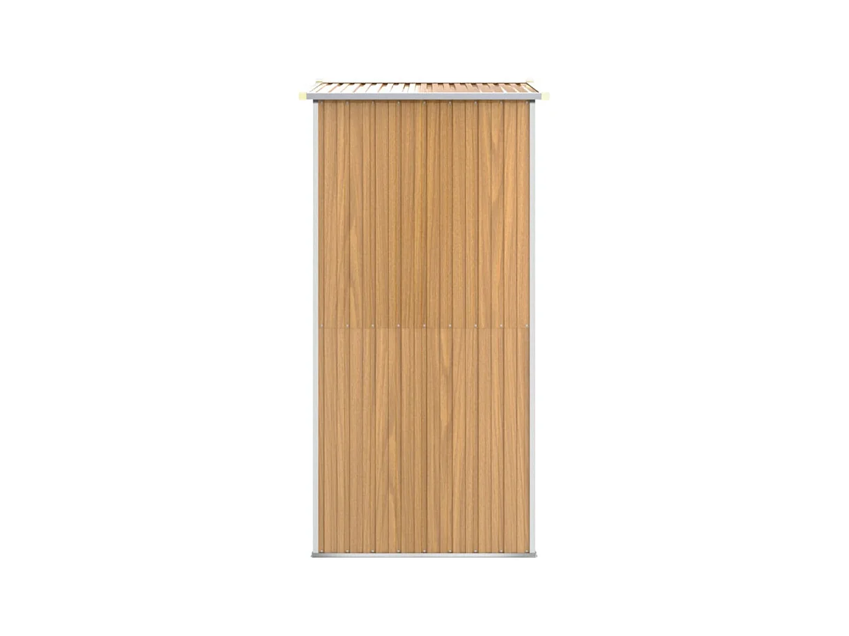 Abri de jardin Marron clair 192x108x223 cm Acier galvanisé