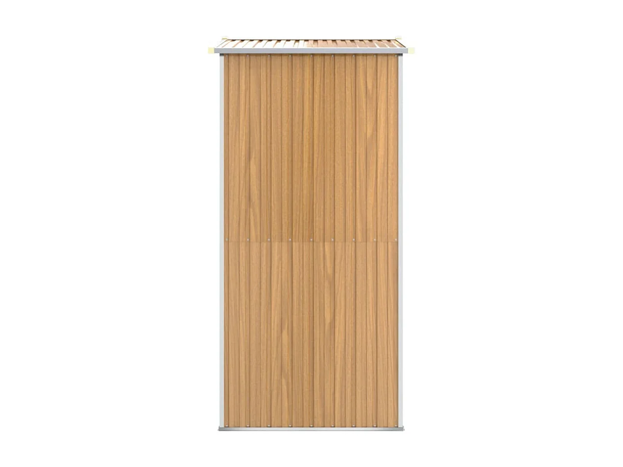 Abri de jardin Marron clair 192x108x223 cm Acier galvanisé