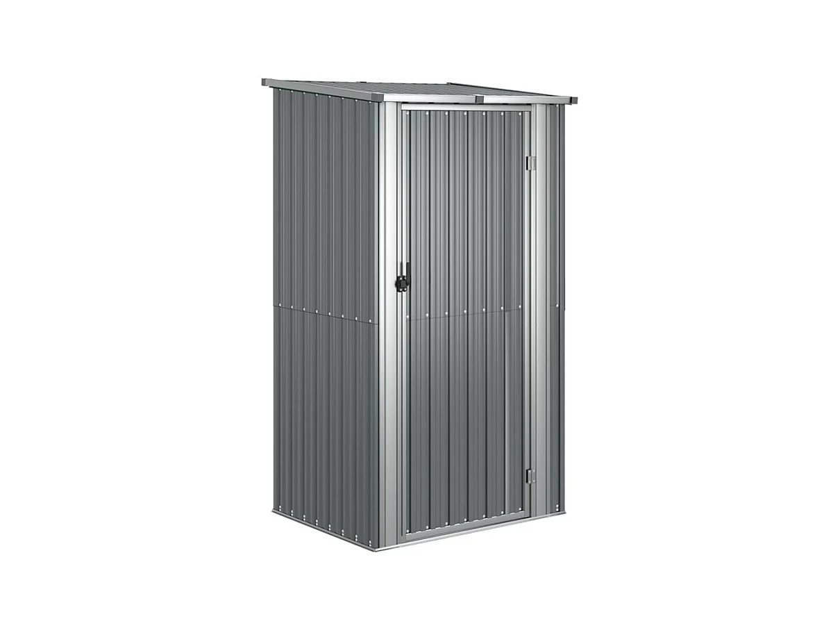 Abri de jardin Gris 118,5x97x209,5 cm Acier galvanisé