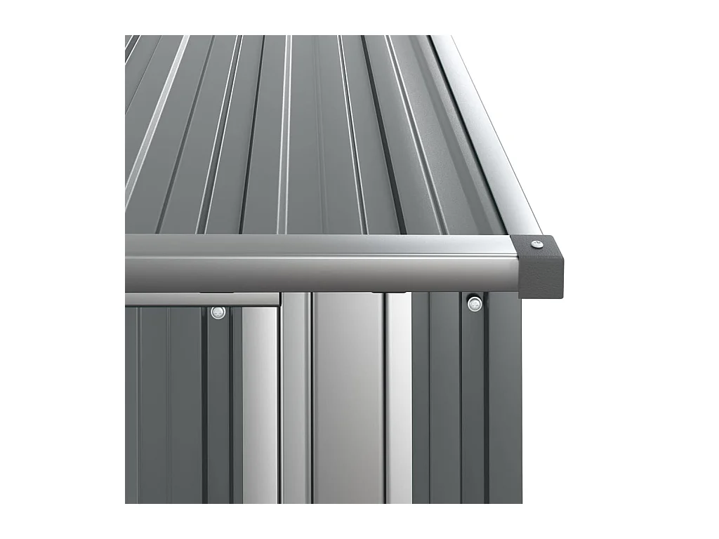 Abri de jardin Gris 118,5x97x209,5 cm Acier galvanisé