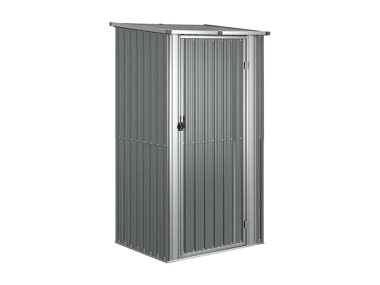 Abri de jardin Gris 118,5x97x209,5 cm Acier galvanisé