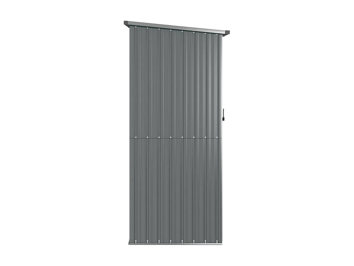 Abri de jardin Gris 118,5x97x209,5 cm Acier galvanisé