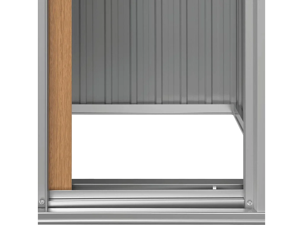 Abrigo de Jardim em Aço Galvanizado 126x97,5x177 cm Castanho - Perfeito para Armazenagem Exterior