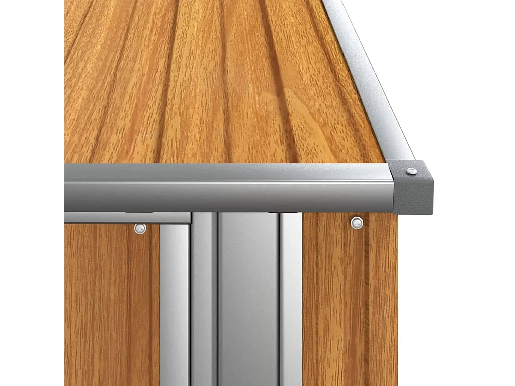 Abri de jardin Marron 118,5x97x209,5 cm Acier galvanisé