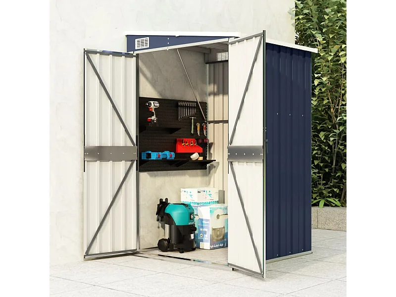 vidaXL Remise de jardin murale Anthracite 118x100x178 cm Acier