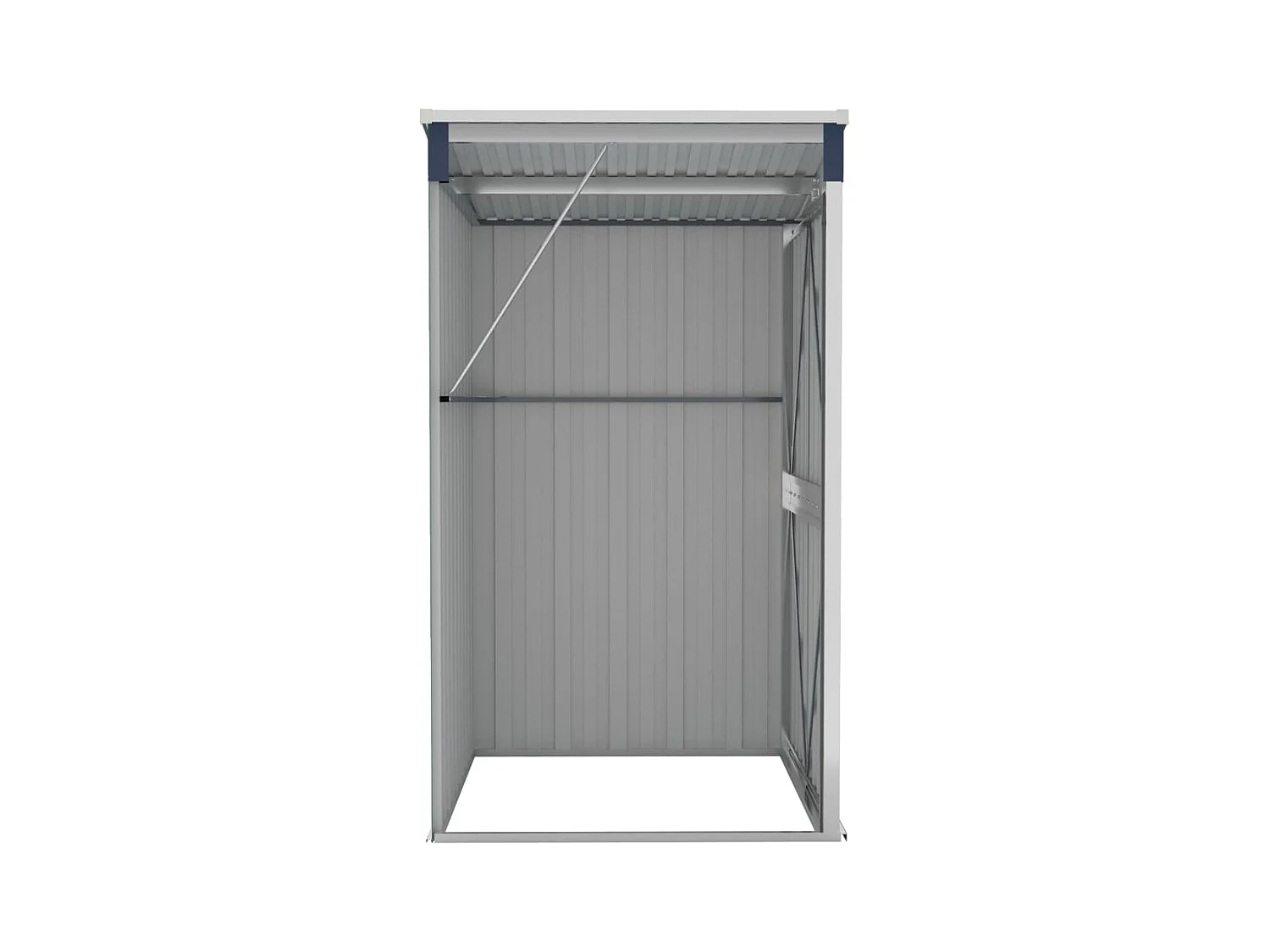 vidaXL Remise de jardin murale Anthracite 118x100x178 cm Acier